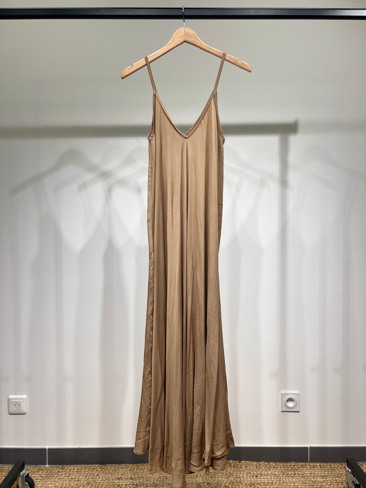 Robe Maxi Bretelle Fine 100% Viscose