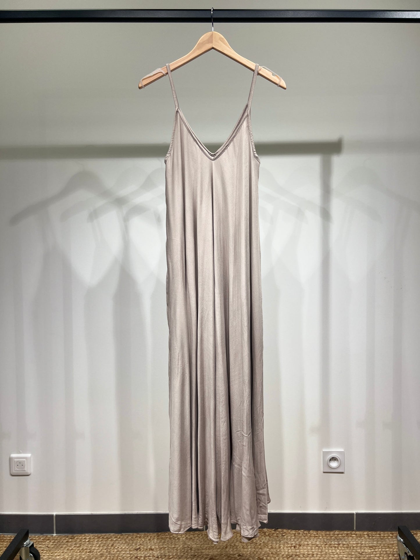 Robe Maxi Bretelle Fine 100% Viscose