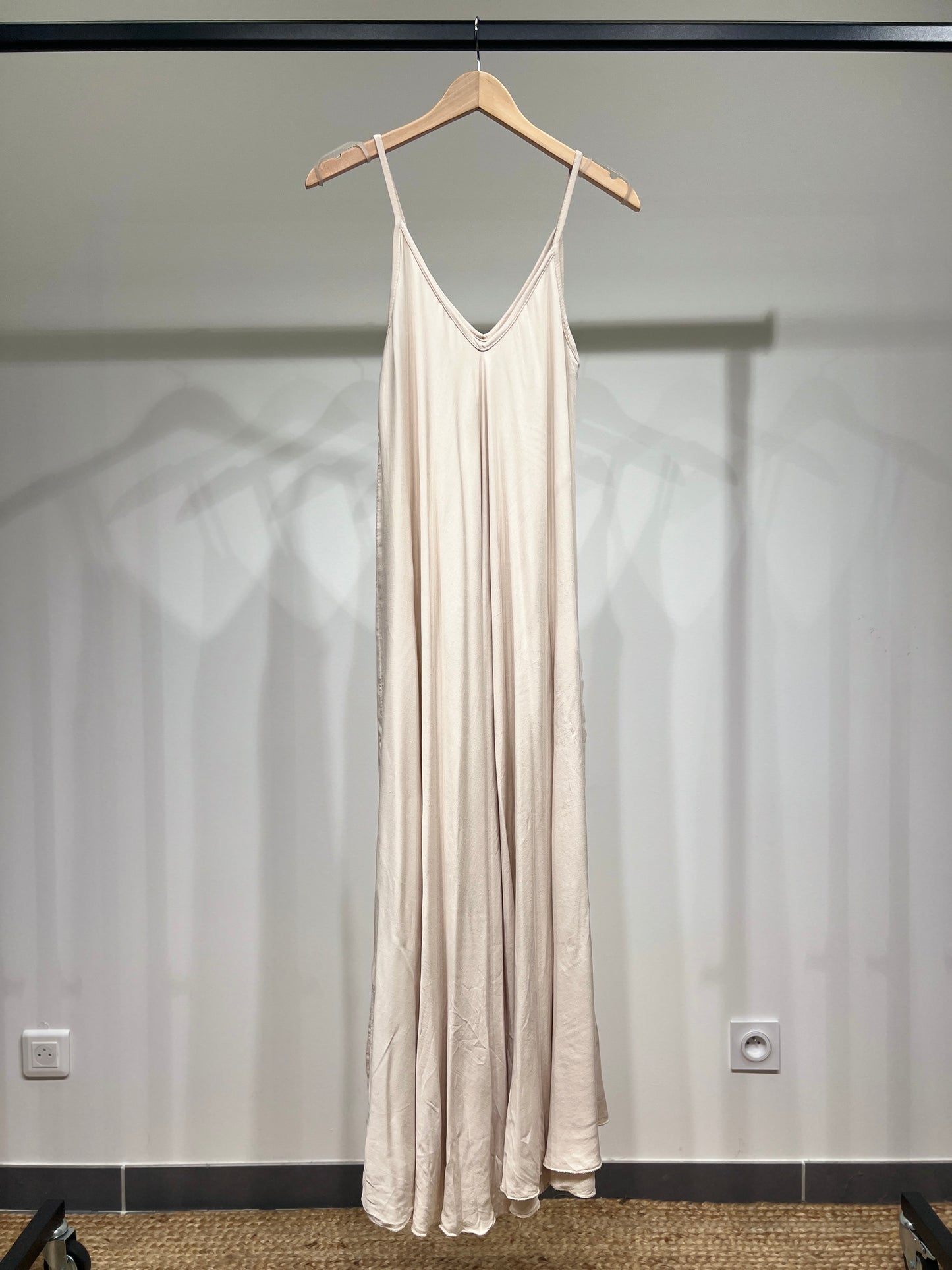 Robe Maxi Bretelle Fine 100% Viscose