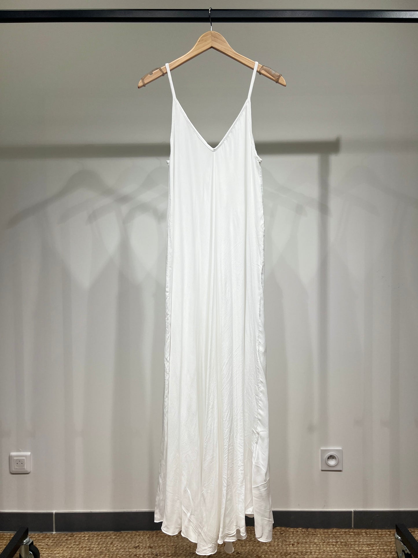 Robe Maxi Bretelle Fine 100% Viscose