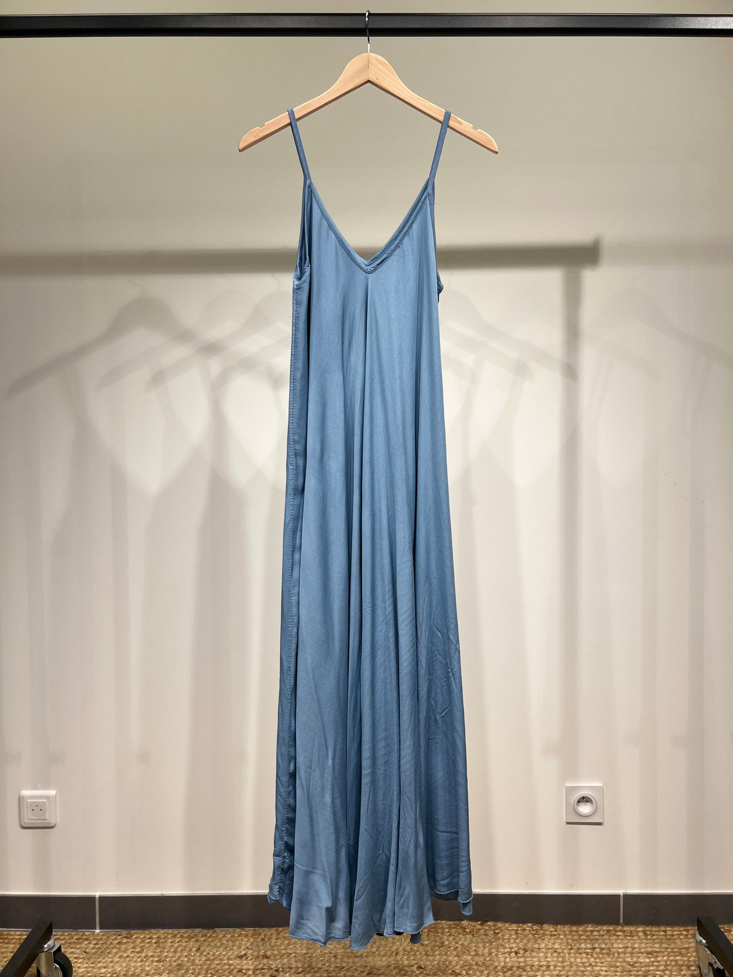 Robe Maxi Bretelle Fine 100% Viscose