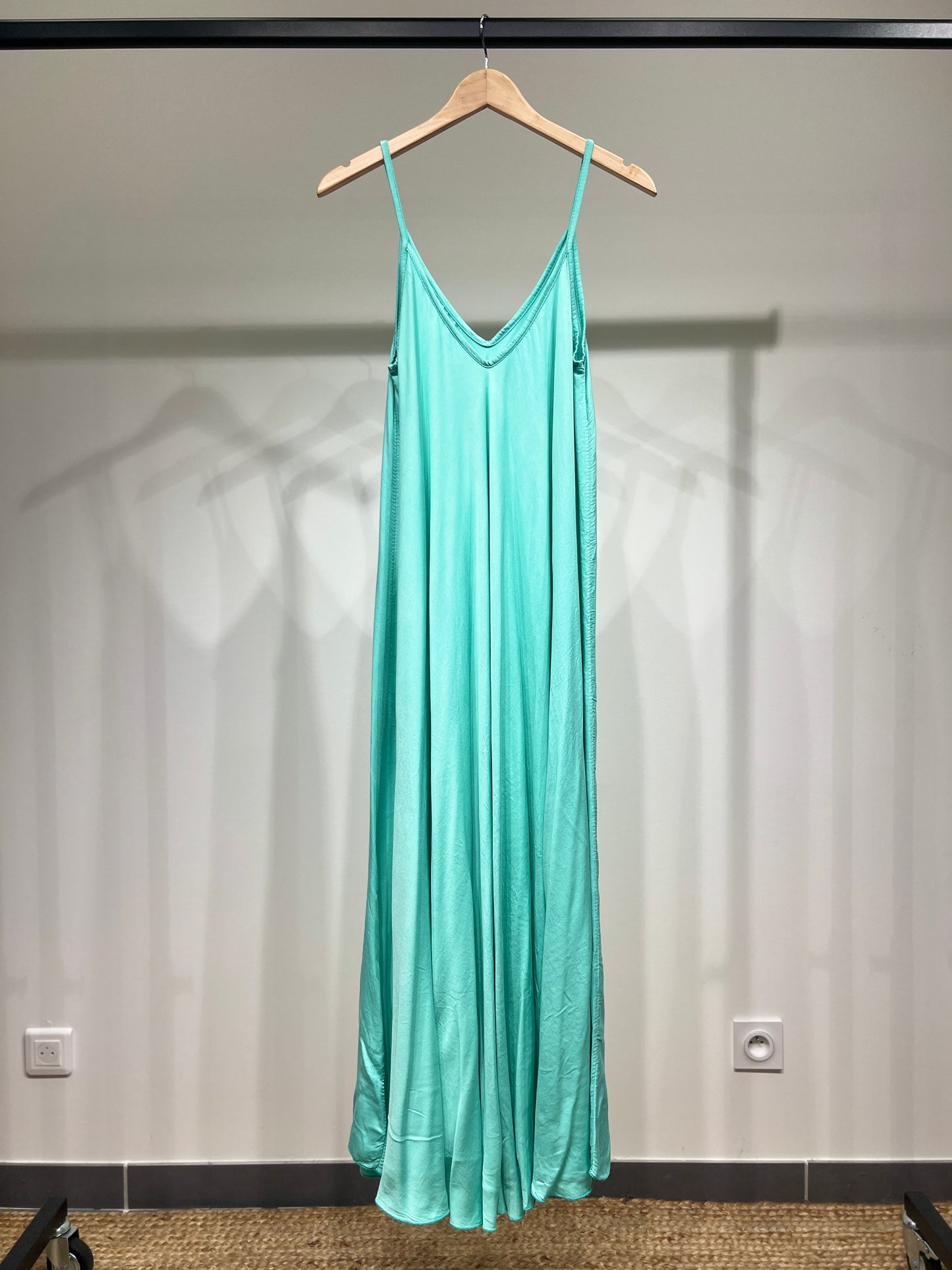 Robe Maxi Bretelle Fine 100% Viscose