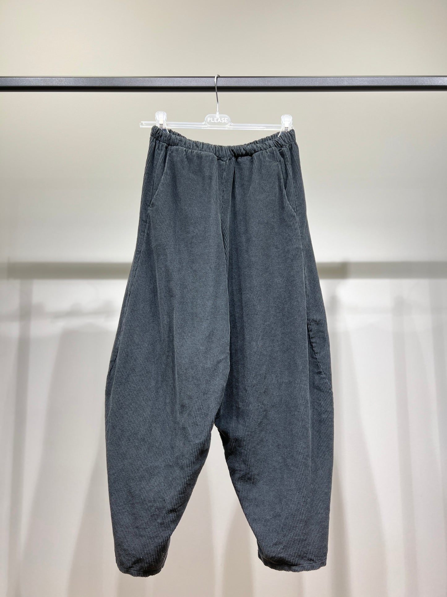 Pantalon Ballon Taille Élastique Velours Côtelé 100% Coton