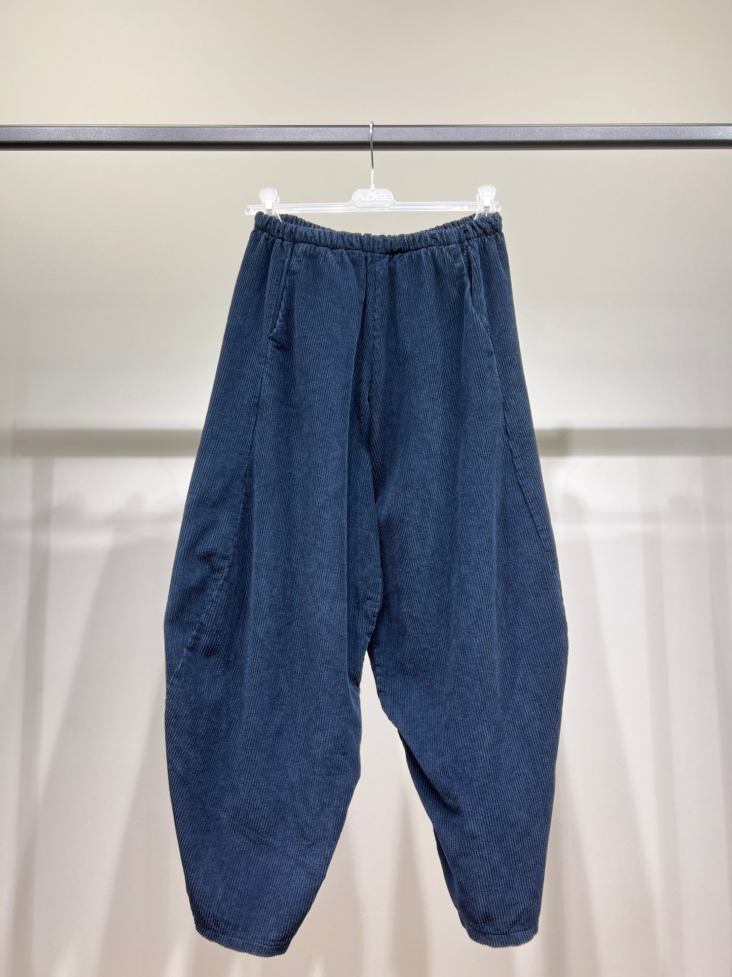 Pantalon Ballon Taille Élastique Velours Côtelé 100% Coton