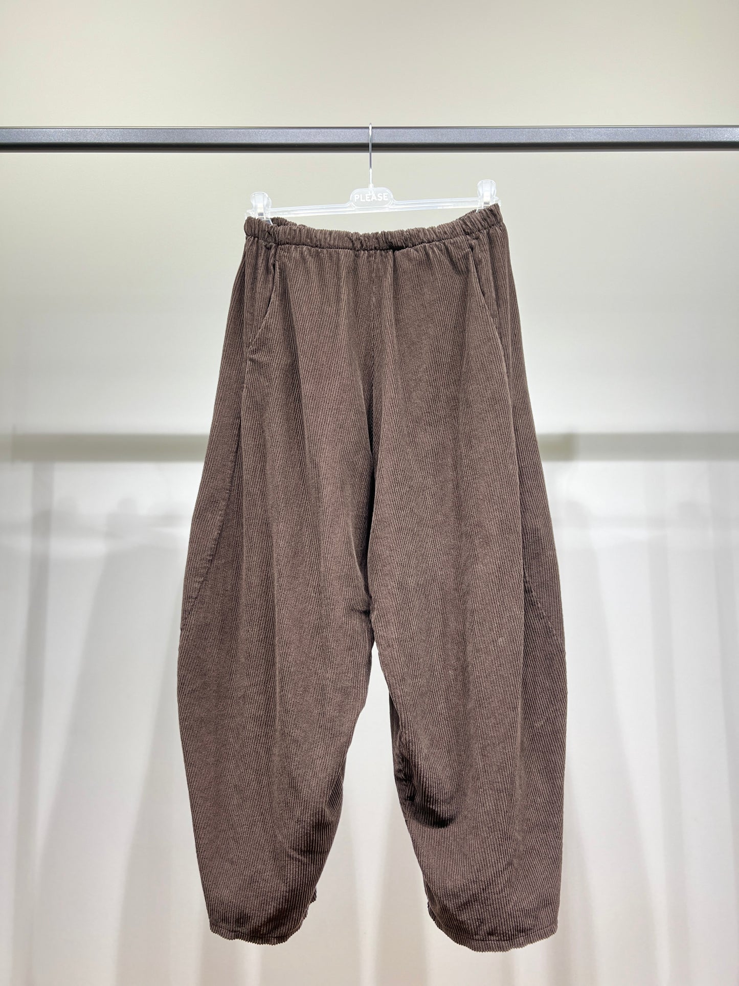 Pantalon Ballon Taille Élastique Velours Côtelé 100% Coton