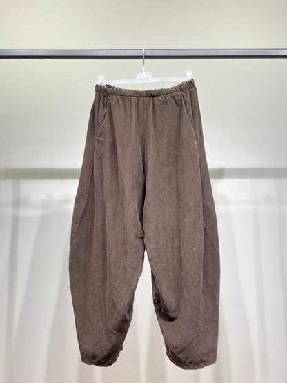 Pantalon Ballon Taille Élastique Velours Côtelé 100% Coton