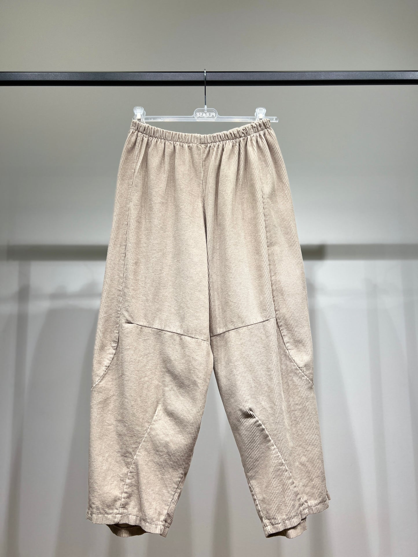 Pantalon Ballon Taille Élastique Velours Côtelé 100% Coton