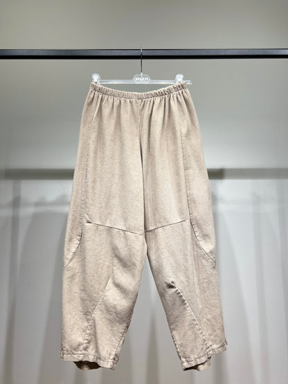 Pantalon Ballon Taille Élastique Velours Côtelé 100% Coton