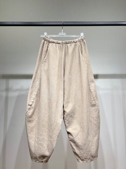 Pantalon Ballon Taille Élastique Velours Côtelé 100% Coton