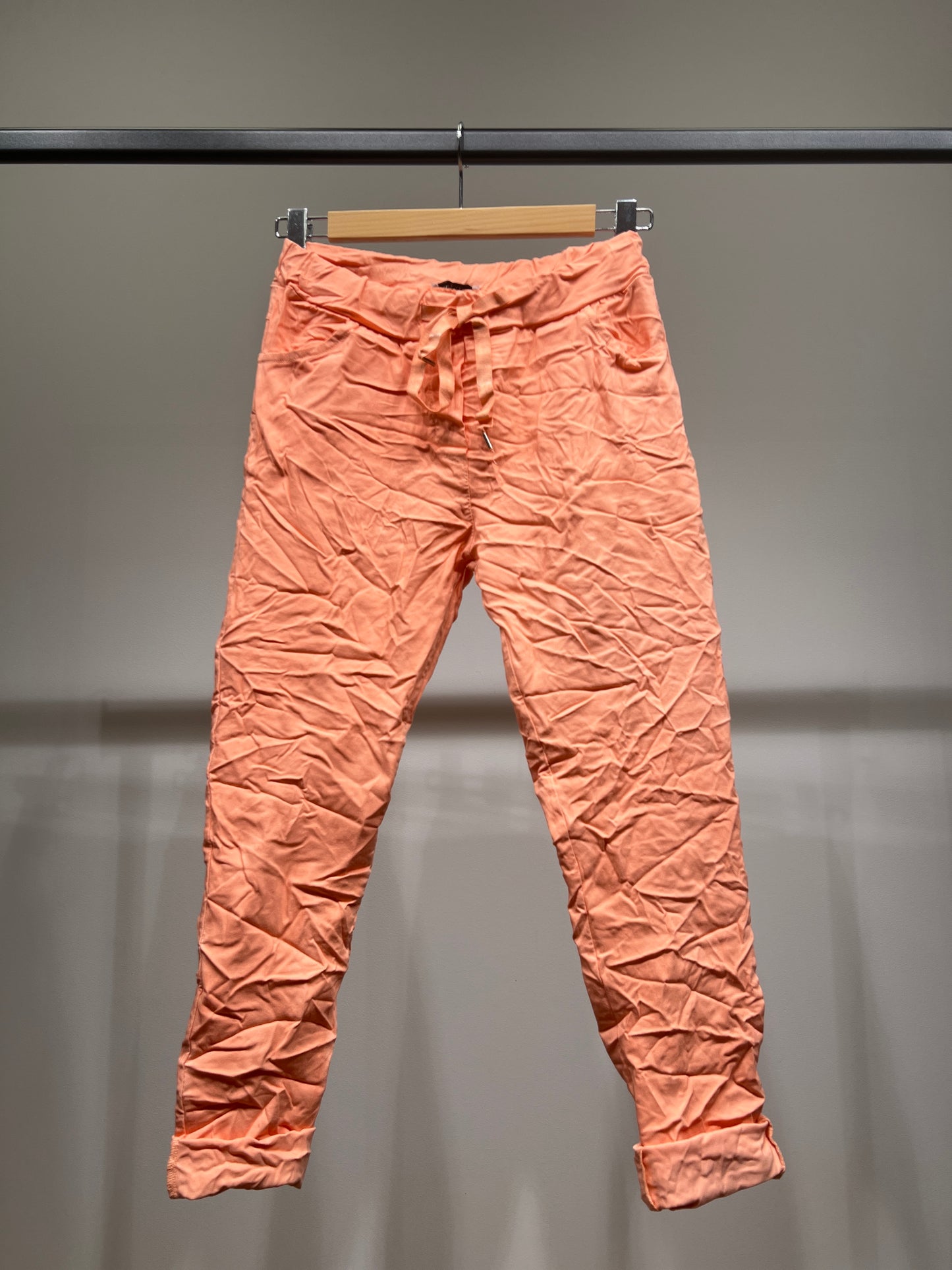 Stretch Viscose Drawstring Jeggings