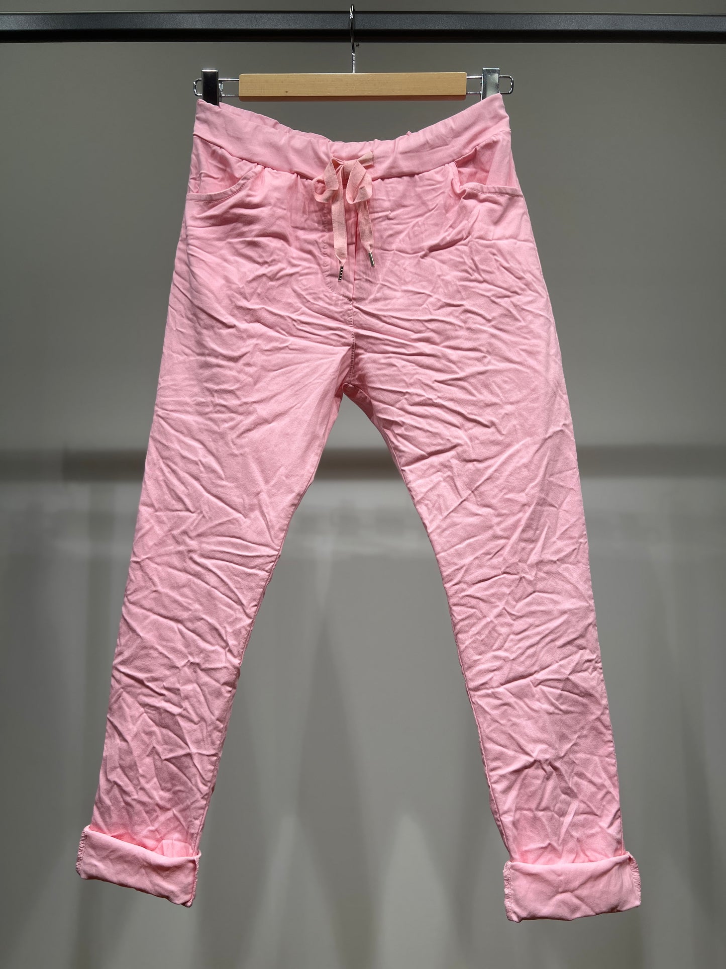Stretch Viscose Drawstring Jeggings