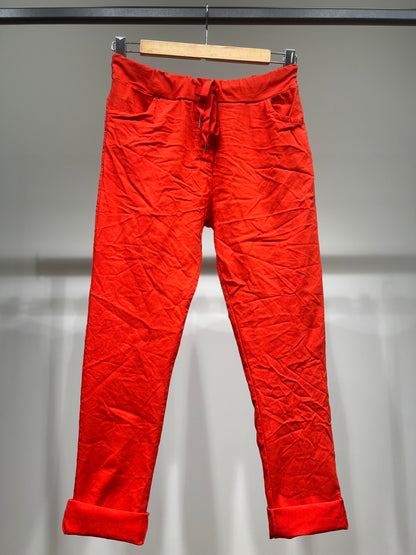 Stretch Viscose Drawstring Jeggings