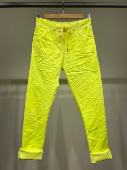 Stretch Viscose Drawstring Jeggings