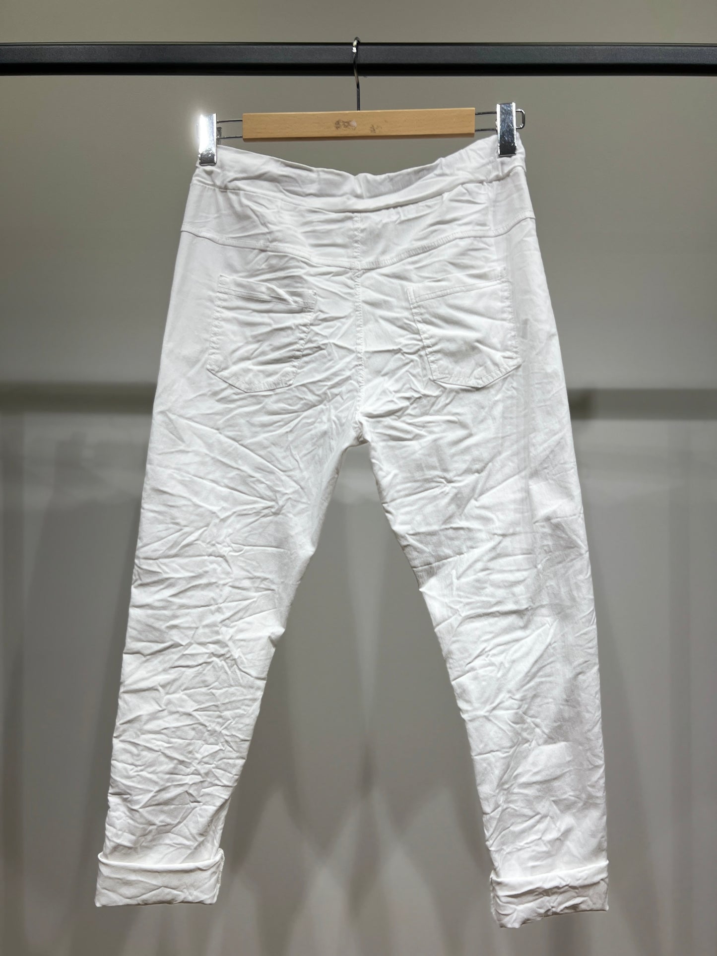 Stretch Viscose Drawstring Jeggings