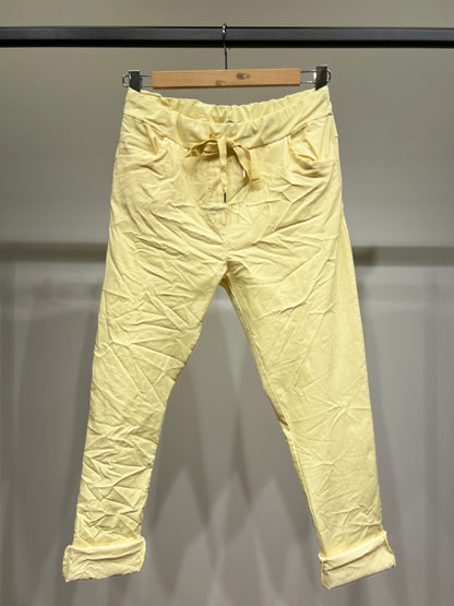 Stretch Viscose Drawstring Jeggings