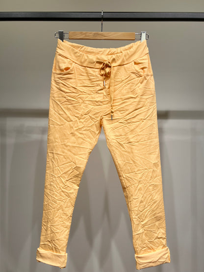 Stretch Viscose Drawstring Jeggings