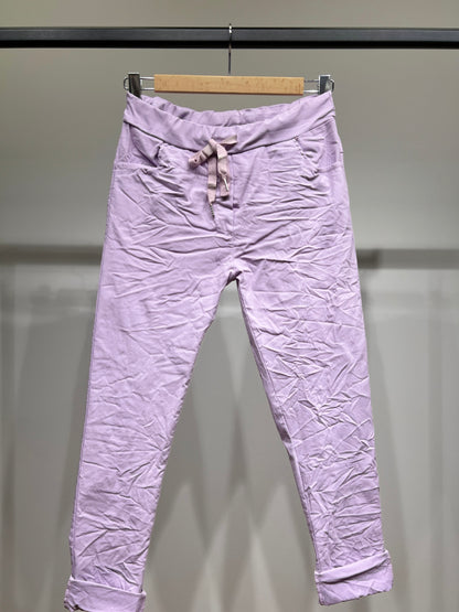 Stretch Viscose Drawstring Jeggings