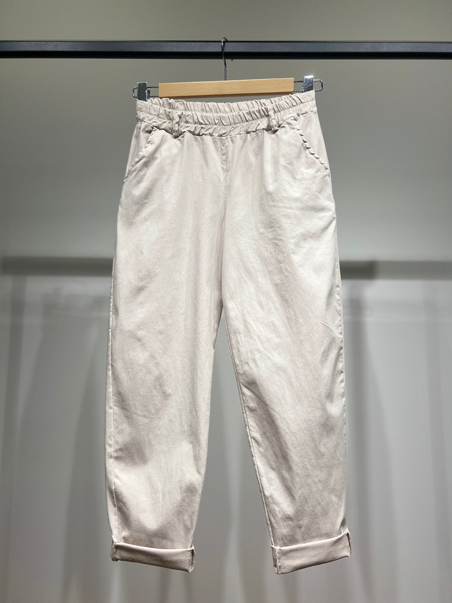 Pantalon Jegging Taille Élastique Coupe Ballon 95% Viscose