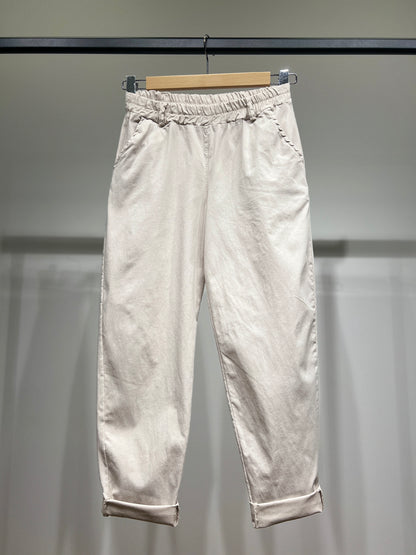 Pantalon Jegging Taille Élastique Coupe Ballon 95% Viscose