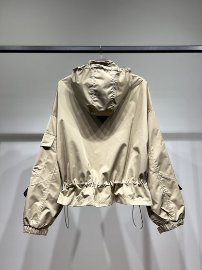 Veste Techwear Imperméable à Capuche Ajustable