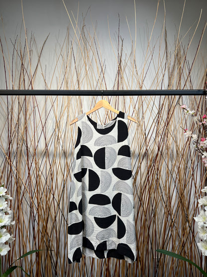 Robes Motifs Cercles Longueur Mi-Cuisse
