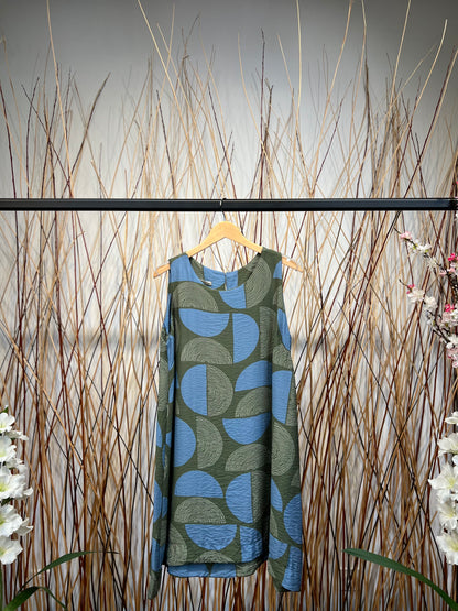Robes Motifs Cercles Longueur Mi-Cuisse