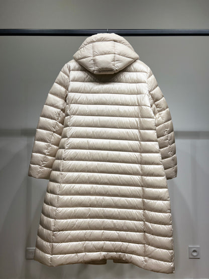 Doudoune Longue Col Tailleur à Capuche Taillé S-M-L-XL-XXL