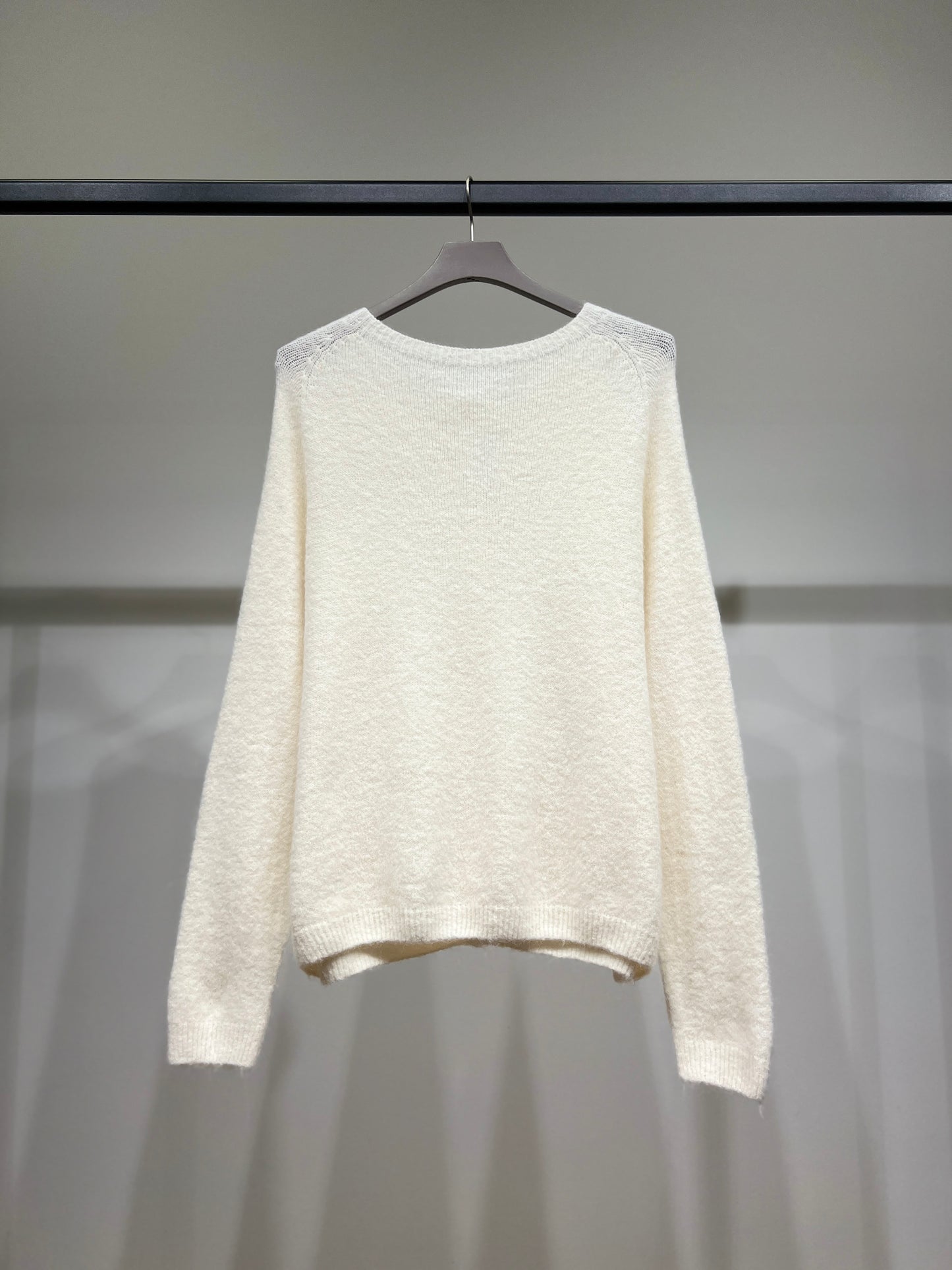 Pull Cardigan Maille Fine Pin Nœud 27% Alpaca