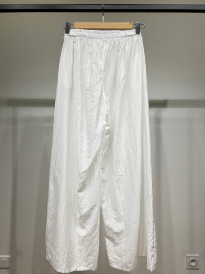 Pantalon Léger Large Lurex Et Taille Élastique 100% Viscose