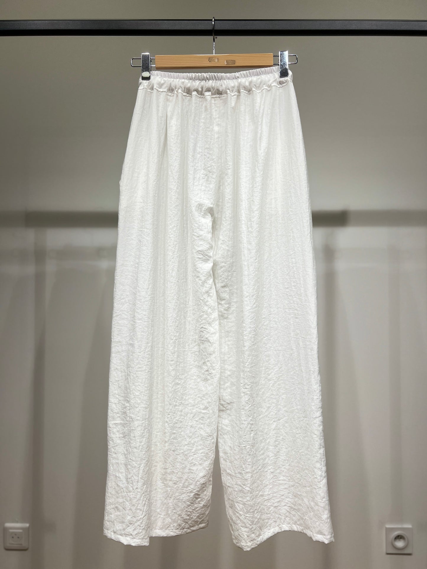 Pantalon Large Léger à Cordon Taille Élastique 100% Viscose
