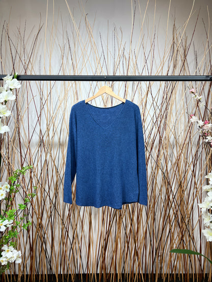 Pull En Maille Manche Longue Col V Viscose