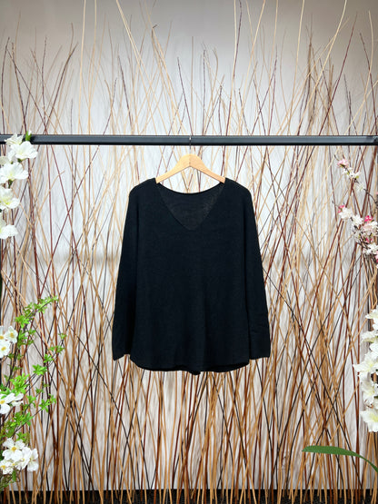 Pull En Maille Manche Longue Col V Viscose