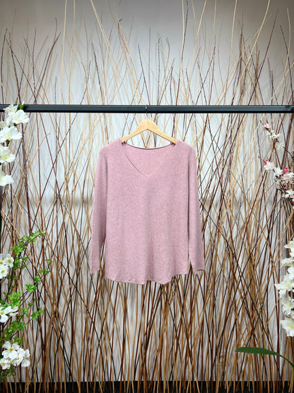 Pull En Maille Manche Longue Col V Viscose