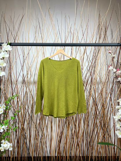 Pull En Maille Manche Longue Col V Viscose