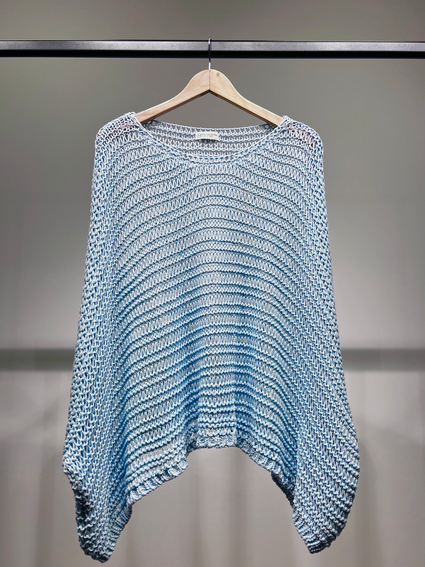 Pull Maille Large Manche Chauve Souris Avec Lurex En Viscose