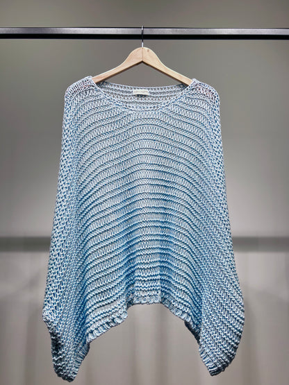 Pull Maille Large Manche Chauve Souris Avec Lurex En Viscose