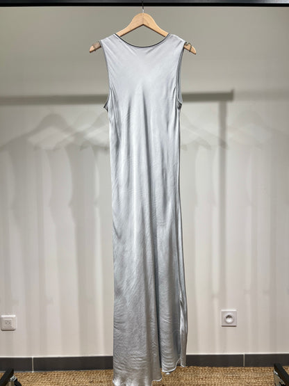Robe Débardeur Longue Col V Satinée 100% Viscose