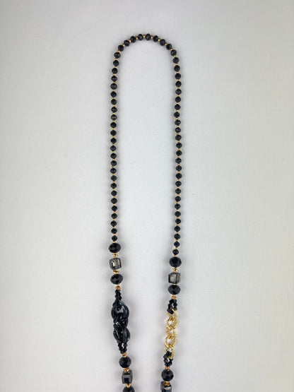 Collier Sautoir Pendentif Arbre de Vie Pampille Et Perles