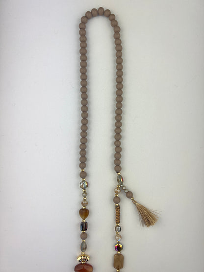 Collier Sautoir Pendentif Perles Et Pampilles Bohème Chic
