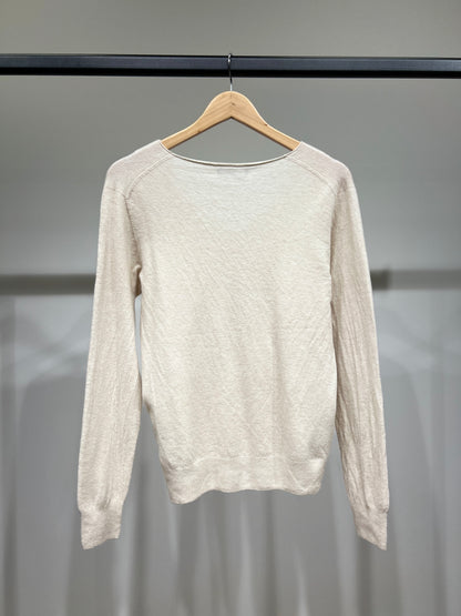 Sous-Pull Col V Avec Laine Nylon Taille Élastique