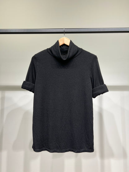 T-Shirt Confort Manche Longue Col Roulé 30% Laine 30% Angora