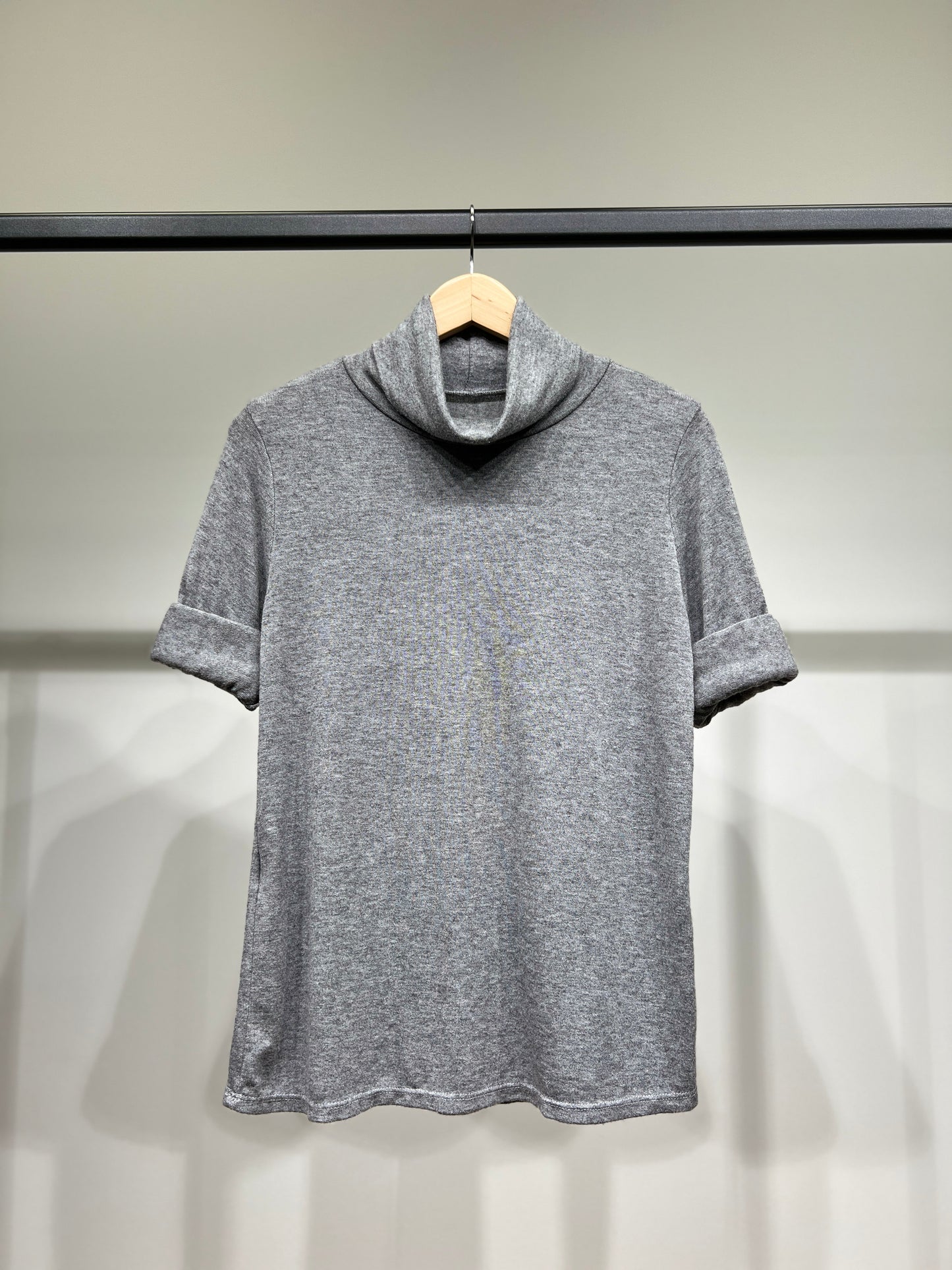 T-Shirt Confort Manche Longue Col Roulé 30% Laine 30% Angora