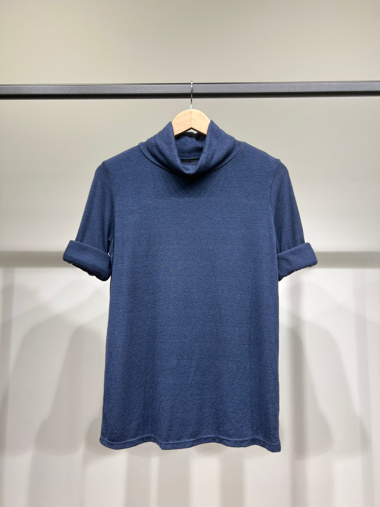 T-Shirt Confort Manche Longue Col Roulé 30% Laine 30% Angora