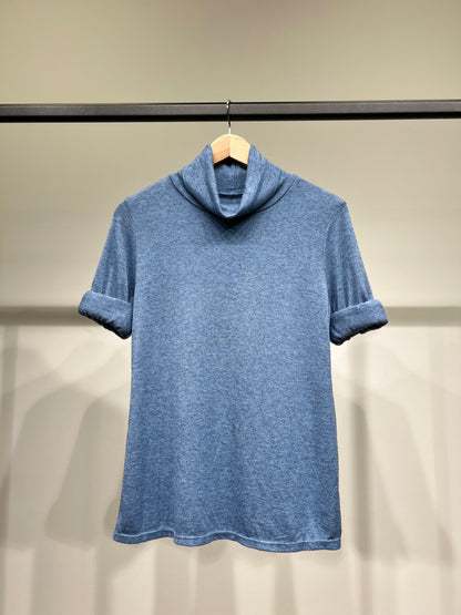 T-Shirt Confort Manche Longue Col Roulé 30% Laine 30% Angora