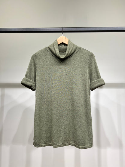 T-Shirt Confort Manche Longue Col Roulé 30% Laine 30% Angora