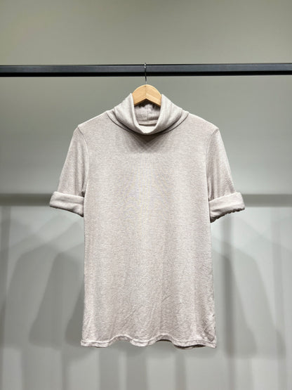 T-Shirt Confort Manche Longue Col Roulé 30% Laine 30% Angora