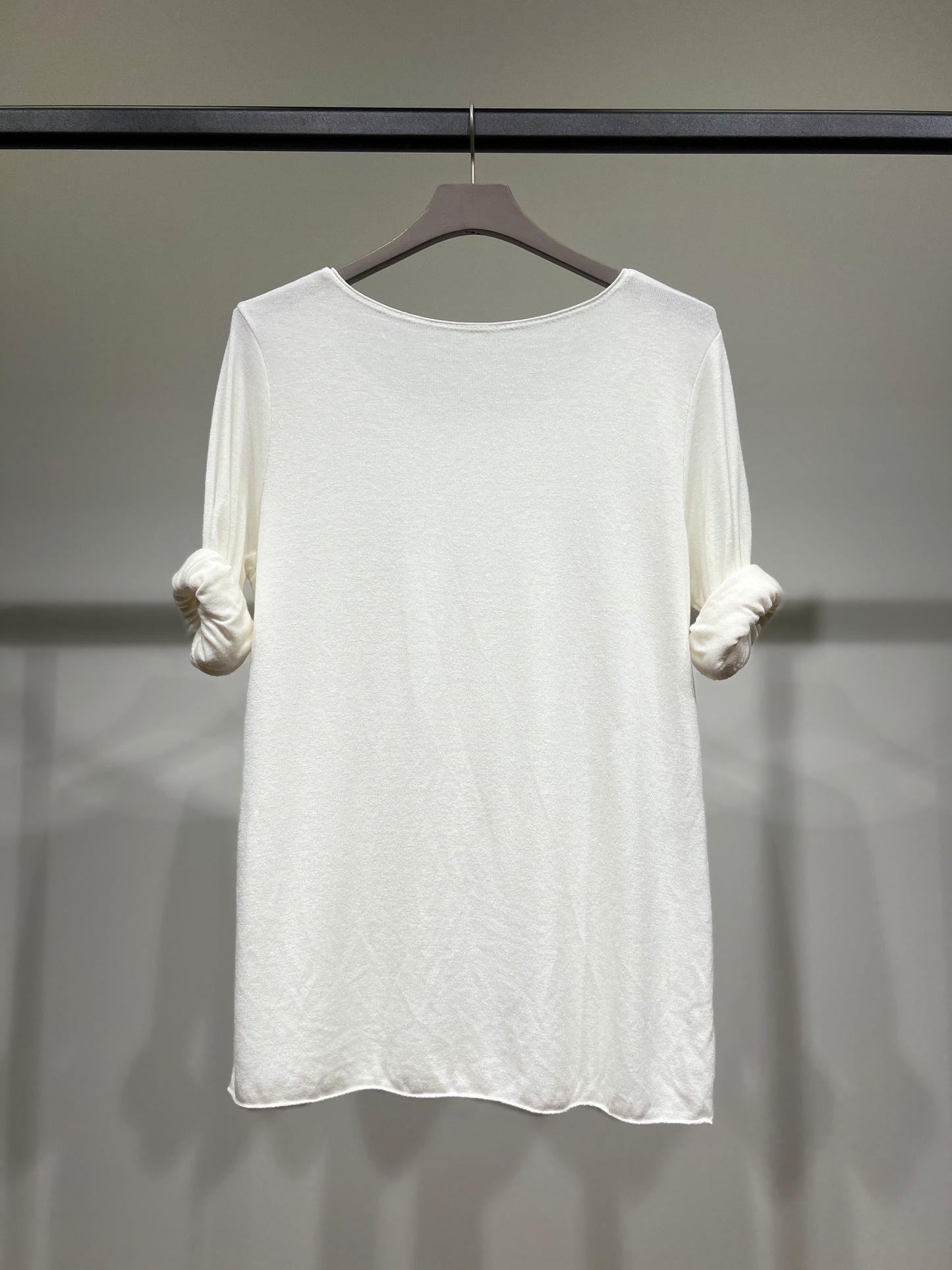 T-Shirt Manche Longue Col Rond 30% Laine 30% Angora