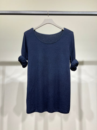 T-Shirt Manche Longue Col Rond 30% Laine 30% Angora