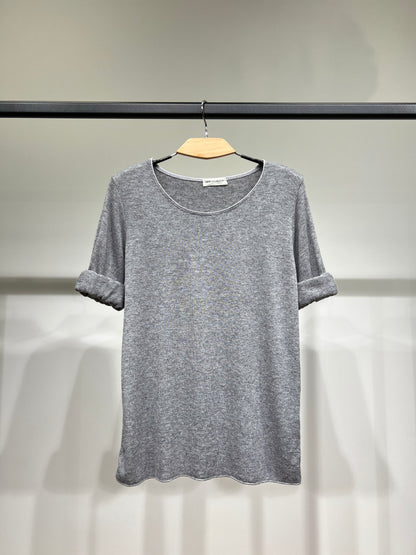 T-Shirt Manche Longue Col Rond 30% Laine 30% Angora