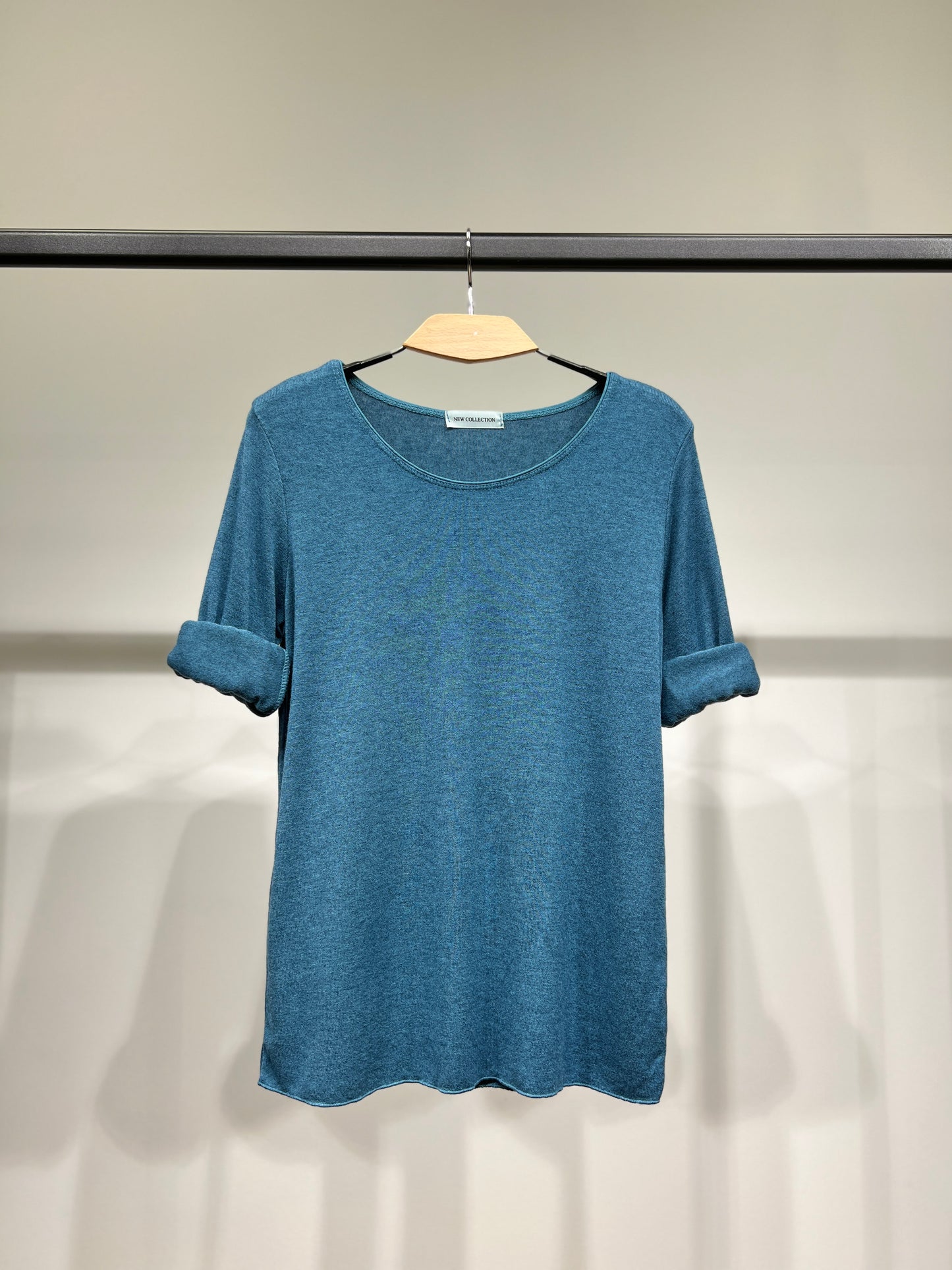 T-Shirt Manche Longue Col Rond 30% Laine 30% Angora